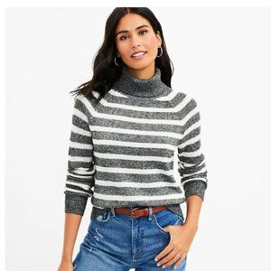 Striped Turtleneck Sweater